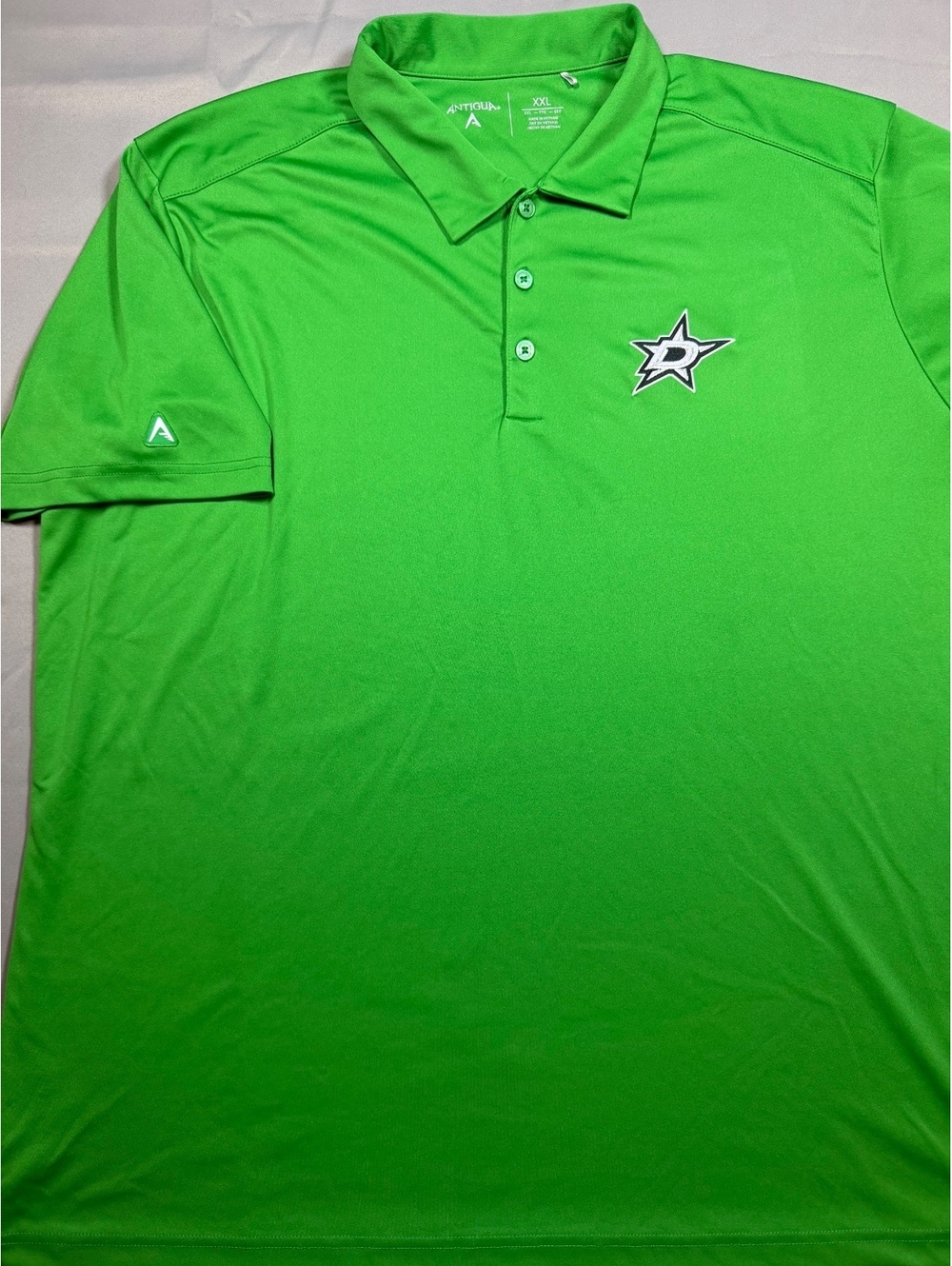 Antigua green Dallas Stars polo shirt
